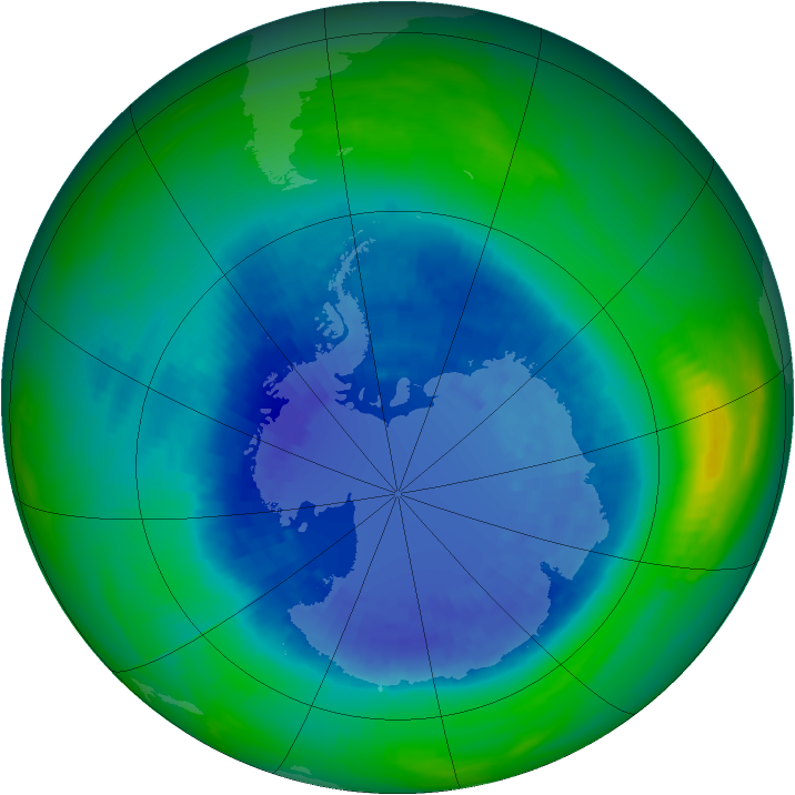 Ozone Map 1989-09-07
